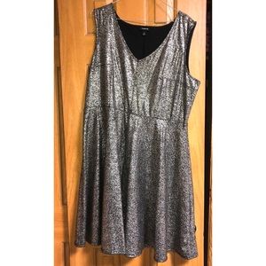 Torrid Silver Sparkle Dress Size 2